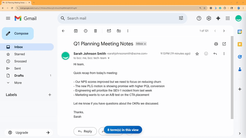 InsiderLingo demo showing tooltip functionality